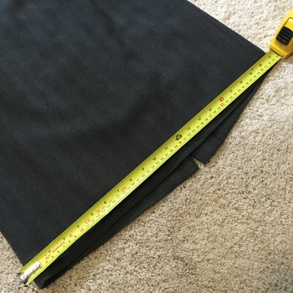 Vintage Ingenuity Made in Canada Herringbone Career Skirt - Picture 12 of 14